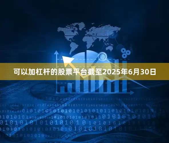 可以加杠杆的股票平台截至2025年6月30日